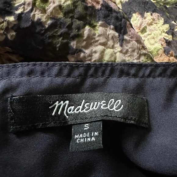 Madewell Drawstring Faux-Wrap Mini‎ Dress in Daisy Reverie Small - Picture 5 of 5